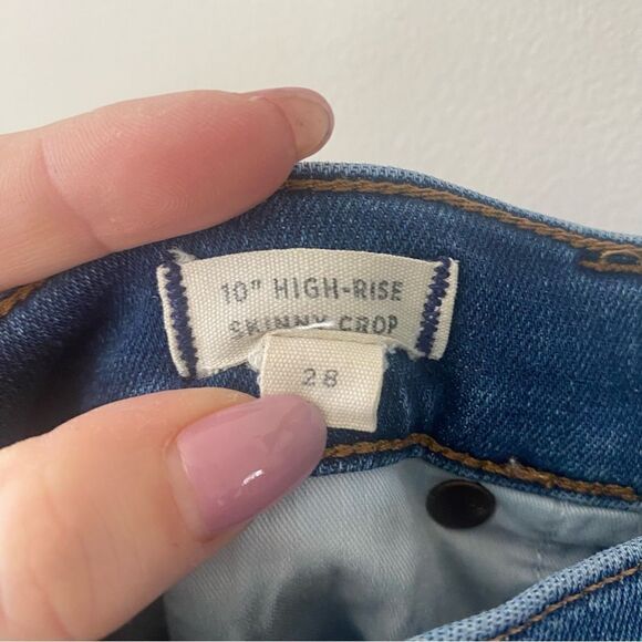 Madewell 10-Inch High Waist Button Front Crop Skinny Jeans - Picture 13 of 15
